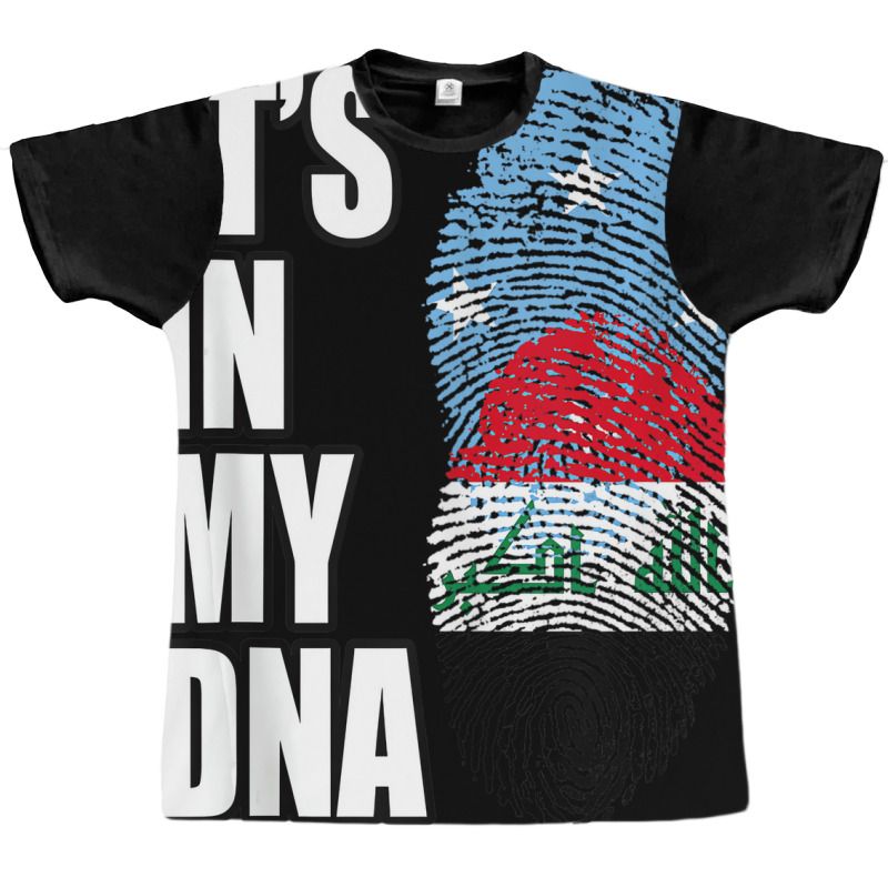 Iraqi And Micronesian Mix Dna Heritage Flag Tank T Graphic T-shirt by ravand | Artistshot