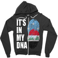 Iraqi And Micronesian Mix Dna Heritage Flag Tank T Zipper Hoodie | Artistshot