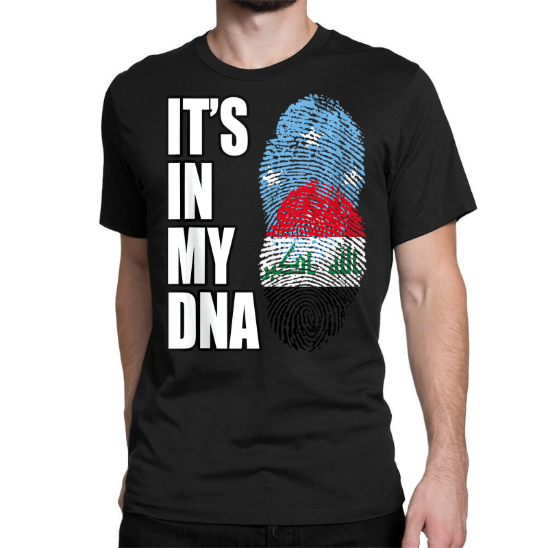 Iraqi And Micronesian Mix Dna Heritage Flag Tank T Classic T-shirt by ravand | Artistshot