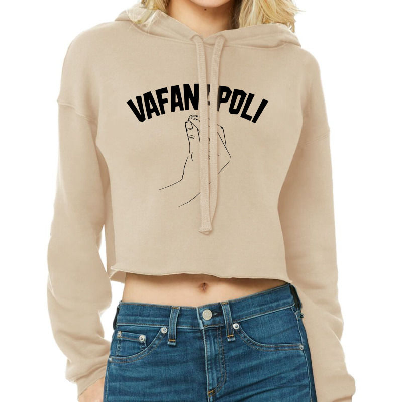 Vafanapoli Funny Cropped Hoodie by ngedak | Artistshot