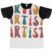 Artist Groovy Retro Colorful Design Graphic Artist Graphic T-shirt | Artistshot