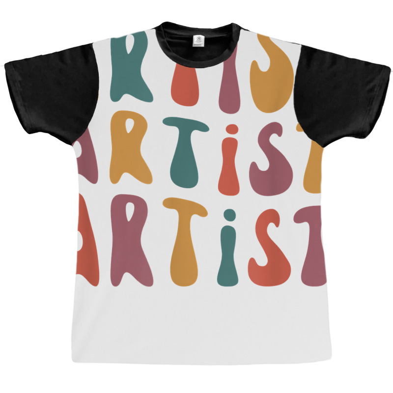 Artist Groovy Retro Colorful Design Graphic Artist Graphic T-shirt | Artistshot