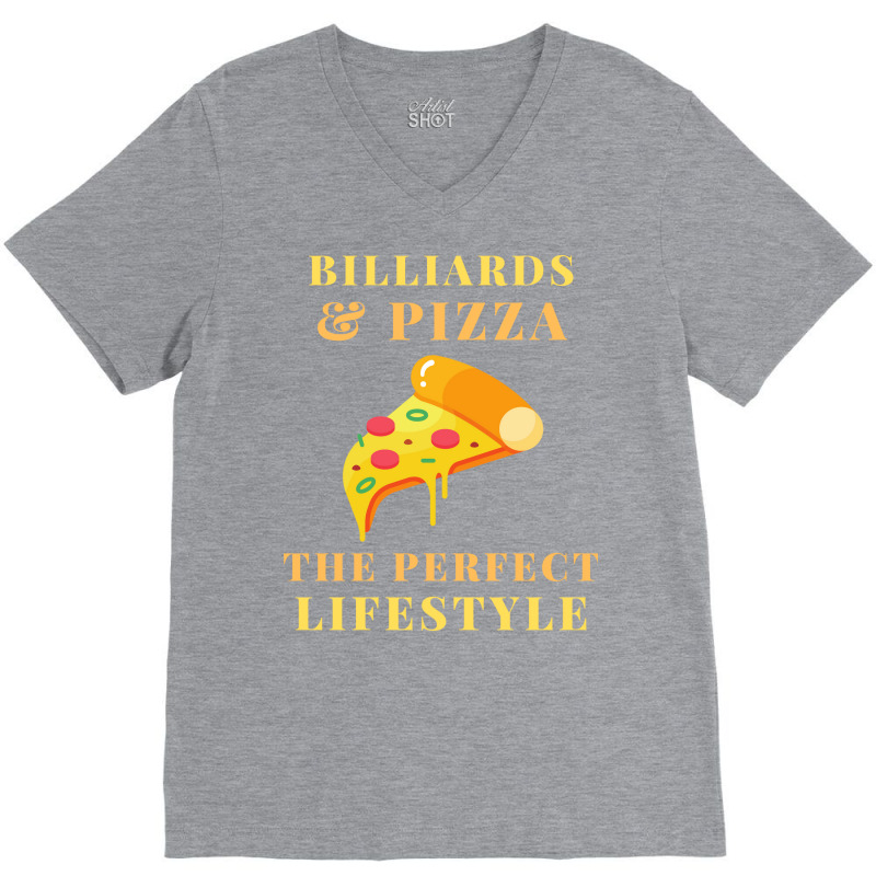 Billiards And Pizza Lifestyle V-neck Tee | Artistshot