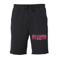 Billiards Girl Perfect Present For Mother Dad Frie Fleece Short | Artistshot