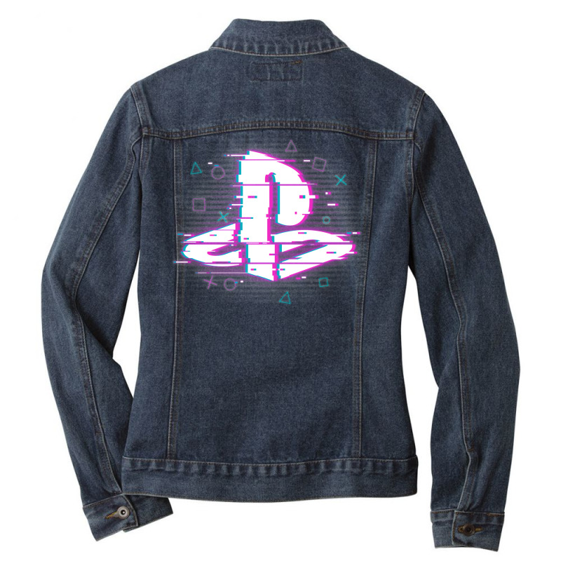 Glitch Station Ladies Denim Jacket by labididzsinae | Artistshot