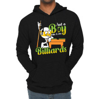 Just A Boy Who Loves Billiards Lightweight Hoodie | Artistshot