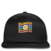 Retro Groovy Bilingual Teachers Back To School Bil Printed Hat | Artistshot