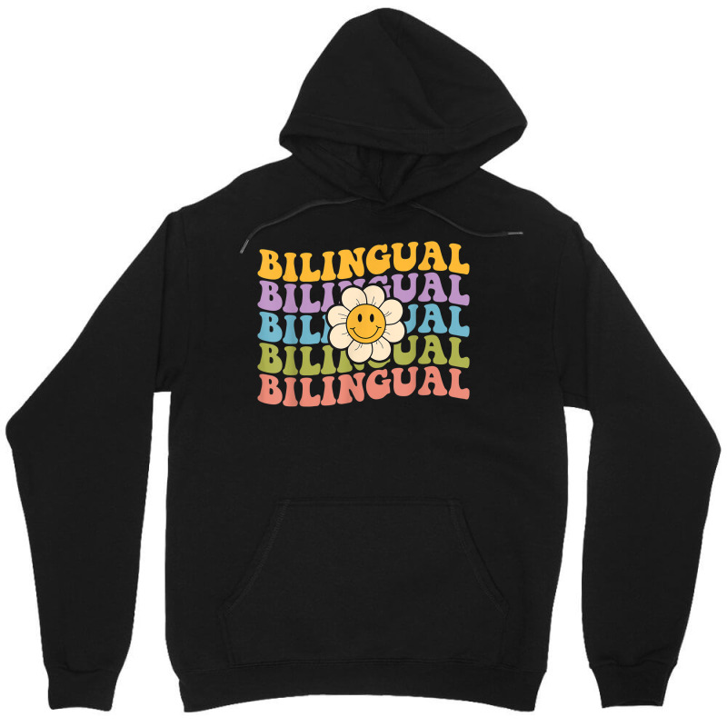 Retro Groovy Bilingual Teachers Back To School Bil Unisex Hoodie by hausch | Artistshot