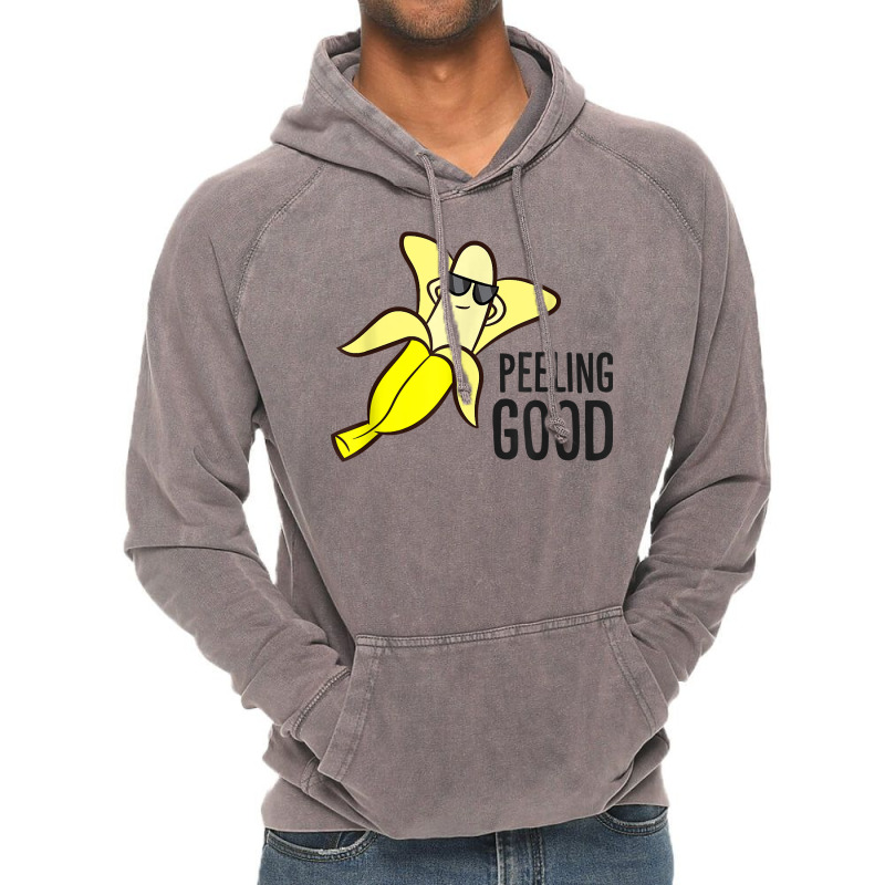 Banana Peeling Good Banana With Sunglasses Love Ba Vintage Hoodie by sudhirka | Artistshot