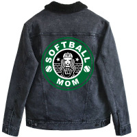 Softball Mom Unisex Sherpa-lined Denim Jacket | Artistshot