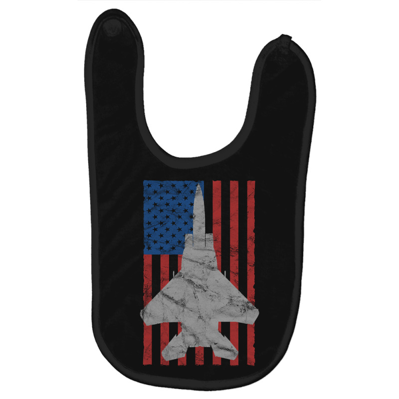 Hot Trend F-15 Eagle Jet Fighter Vintage Color Ame Baby Bibs by rebeccacameron | Artistshot