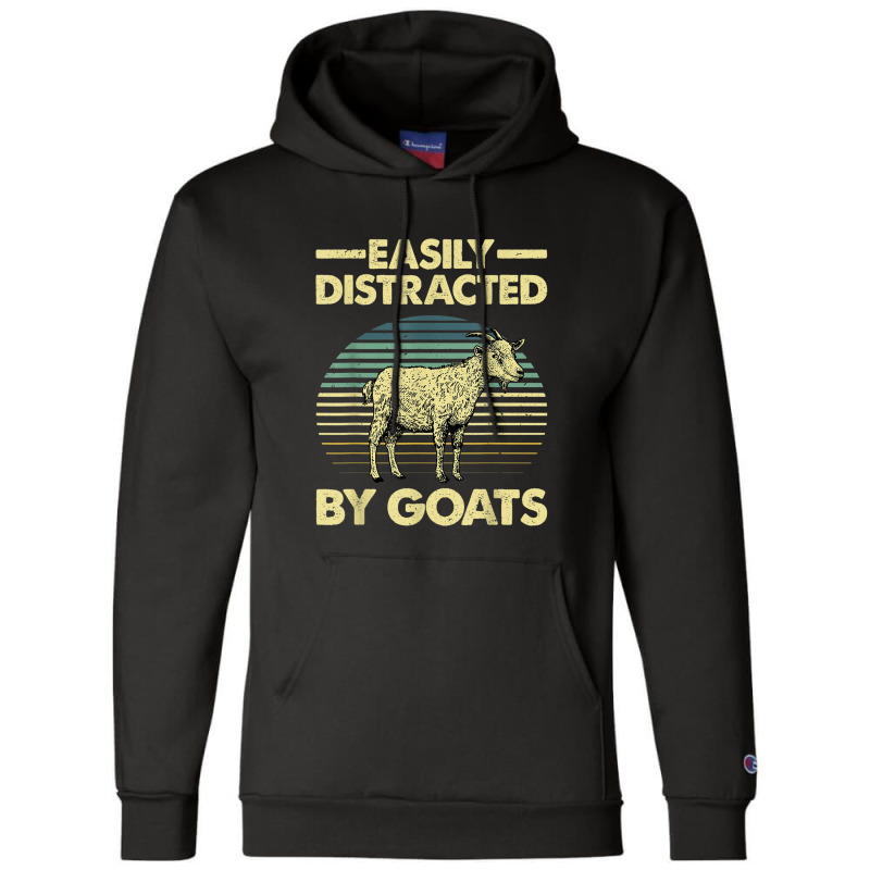 Cool Goat Design For Men Women Kids Farm Animal Go Champion Hoodie by SusanLynnHartmann | Artistshot