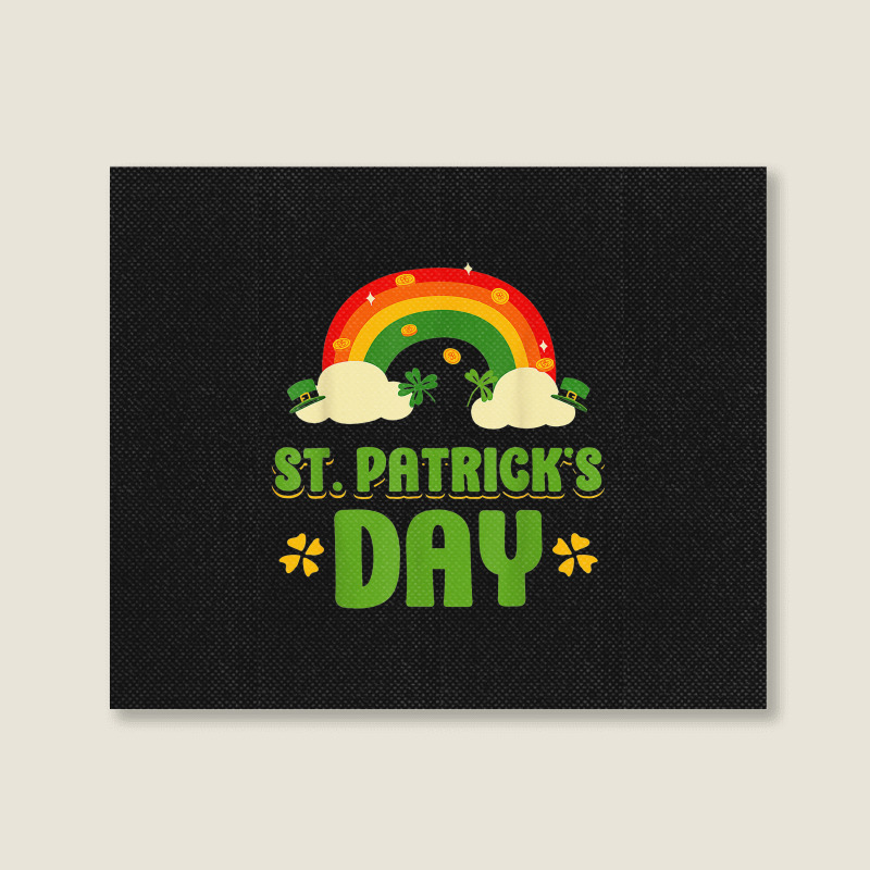 St Patrick's Day Ireland Team St Patricks Day Iris Landscape Canvas Print | Artistshot