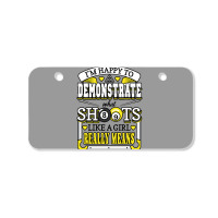 Funny Billiards What Shoots Like A Girl Means Bicycle License Plate | Artistshot