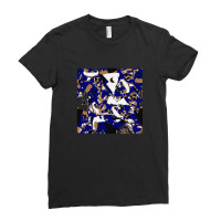 Flock Of Beautiful Birds Birds On A Fanta Funny Stylestic Sky Watercol Ladies Fitted T-shirt | Artistshot