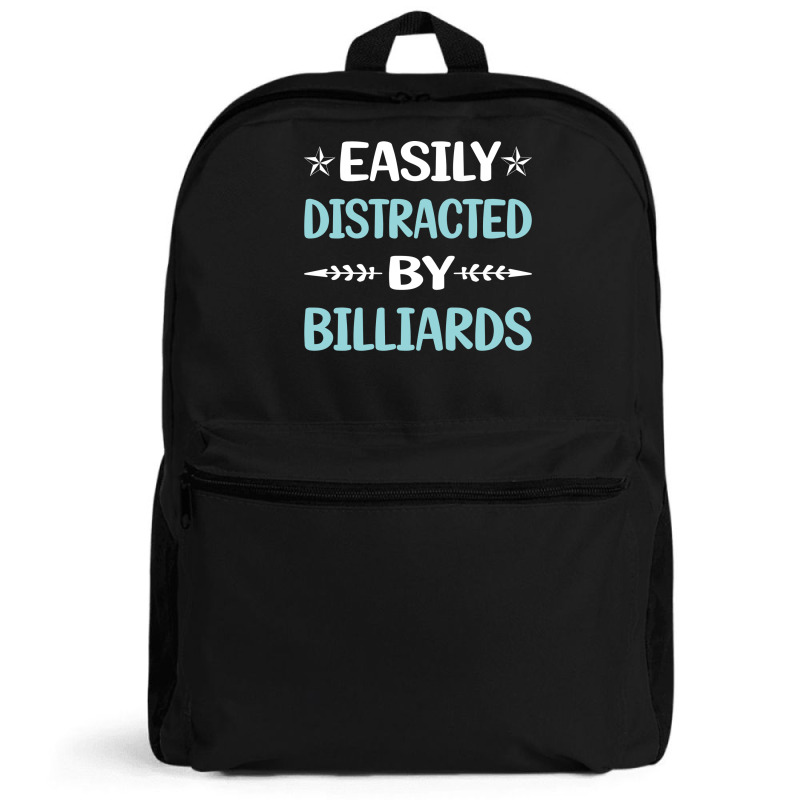 Funny Easily Distracted By Billiards Backpack | Artistshot