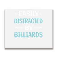 Funny Easily Distracted By Billiards Metal Print Horizontal | Artistshot