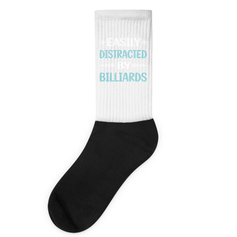 Funny Easily Distracted By Billiards Socks | Artistshot