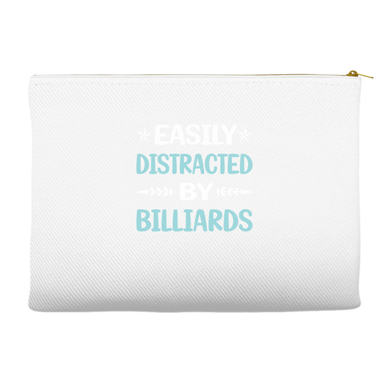 Funny Easily Distracted By Billiards Accessory Pouches | Artistshot