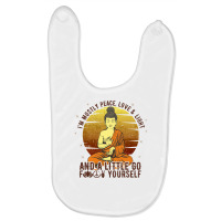 I'm Mostly Peace Love And Light And A Little Go Yoga Funny Quote Medit Baby Bibs | Artistshot