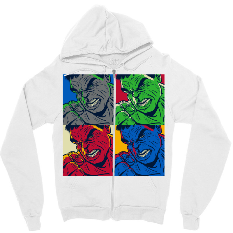 Angry Pop Zipper Hoodie by nthabyiribono | Artistshot