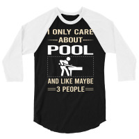 Funny 3 People Pool 3/4 Sleeve Shirt | Artistshot