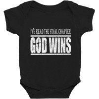 I've Read The Final Chapter God Wins Christian Pre Baby Bodysuit | Artistshot