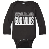 I've Read The Final Chapter God Wins Christian Pre Long Sleeve Baby Bodysuit | Artistshot