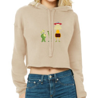 Cute Alien Cropped Hoodie | Artistshot