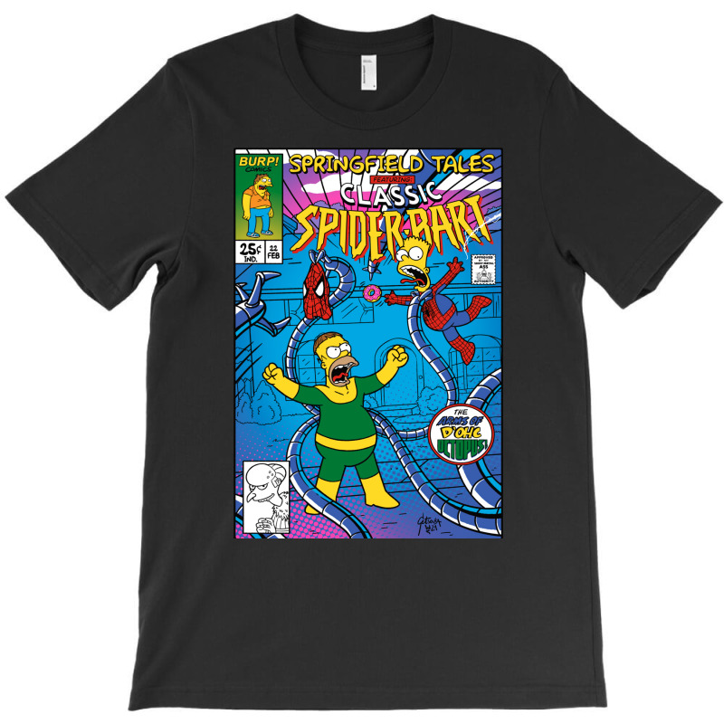 Spider Bart Vs D'ohc Ock T-Shirt by micsikhibinop | Artistshot