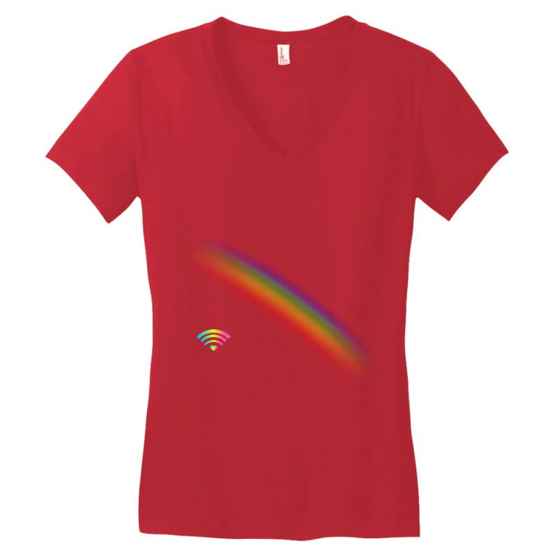 Rainbow Women's V-neck T-shirt | Artistshot