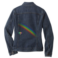 Rainbow Ladies Denim Jacket | Artistshot