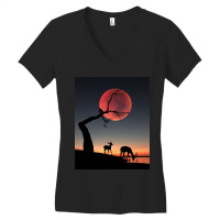 Fullmoon Women's V-neck T-shirt | Artistshot