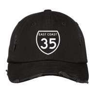 Highway 35 East Coast Vintage Cap | Artistshot