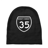 Highway 35 East Coast Baby Beanies | Artistshot