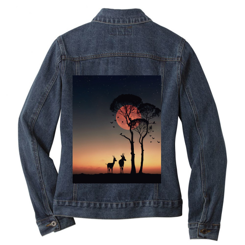 Gazalle Ladies Denim Jacket | Artistshot