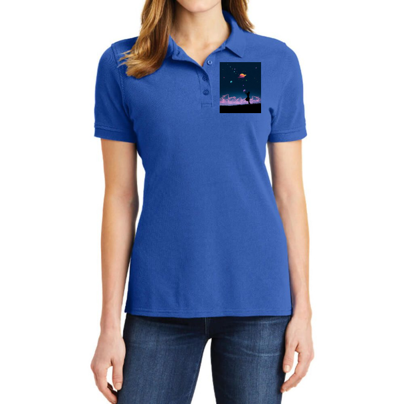 Galaxy Ladies Polo Shirt | Artistshot