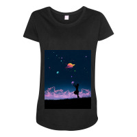 Galaxy Maternity Scoop Neck T-shirt | Artistshot