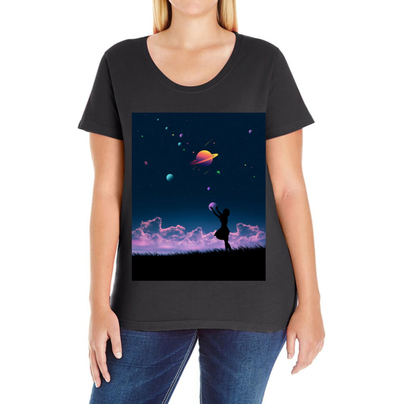 Galaxy Ladies Curvy T-shirt | Artistshot