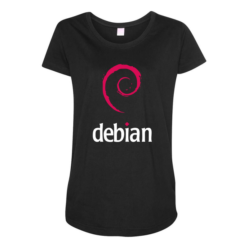 Debian Maternity Scoop Neck T-shirt by bastiandikin | Artistshot