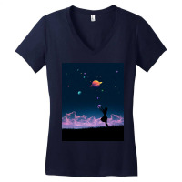 Galaxy Women's V-neck T-shirt | Artistshot