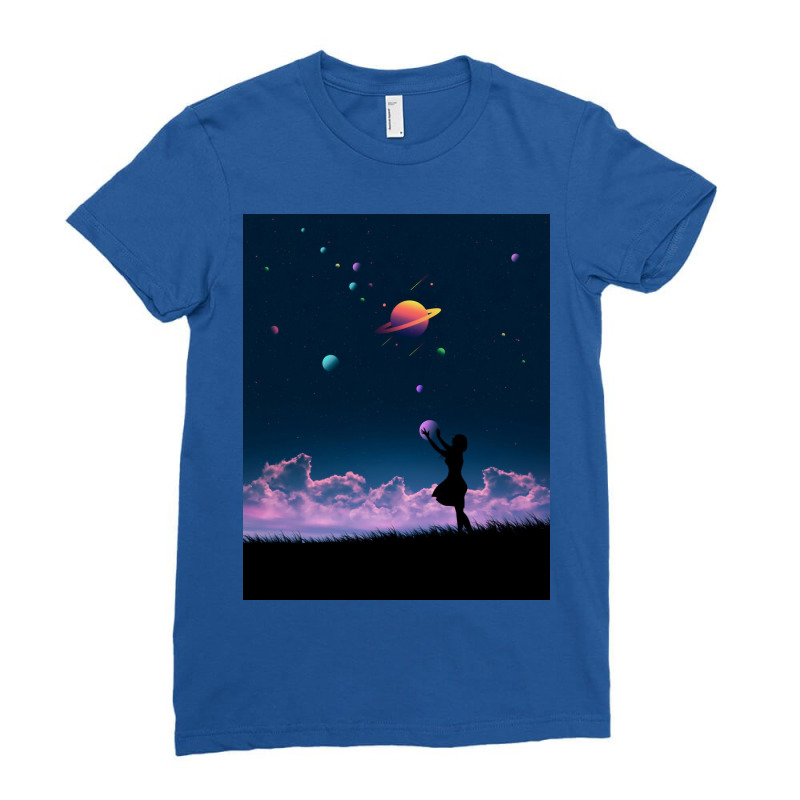 Galaxy Ladies Fitted T-shirt | Artistshot