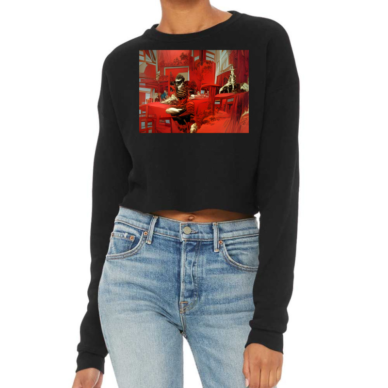 Crimson Room Of Damnation 2 1 Cropped Sweater by nartadhantii | Artistshot