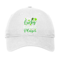 One Lucky Billiards Player Shamrock Leprechaun Hat Adjustable Cap | Artistshot