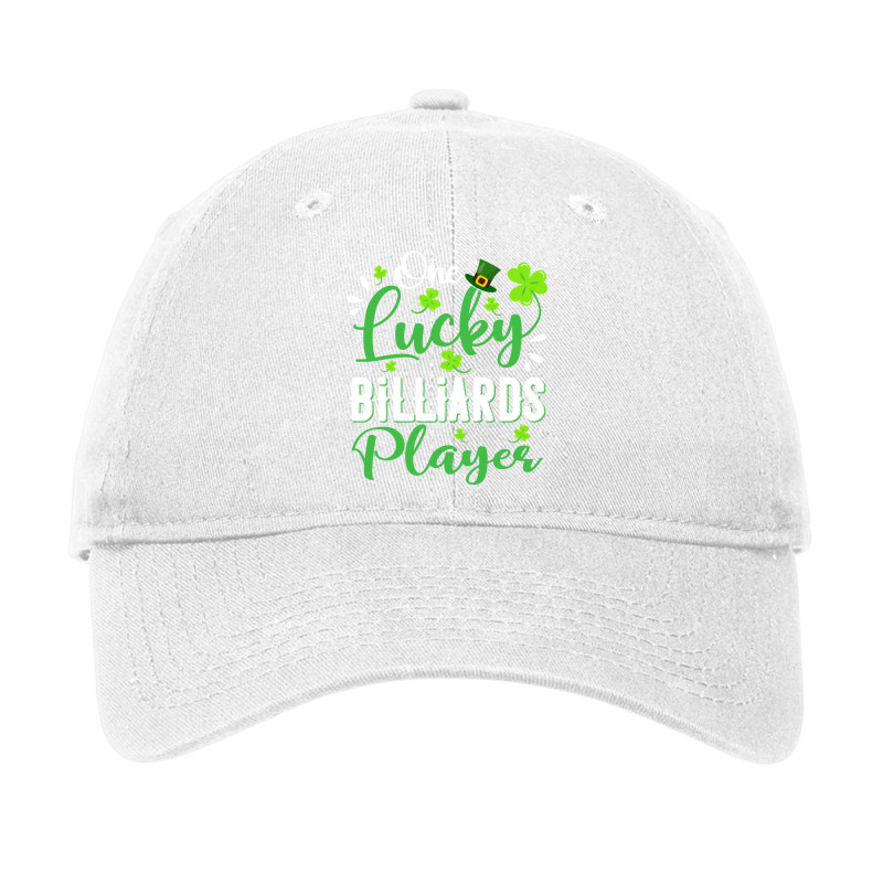 One Lucky Billiards Player Shamrock Leprechaun Hat Adjustable Cap | Artistshot