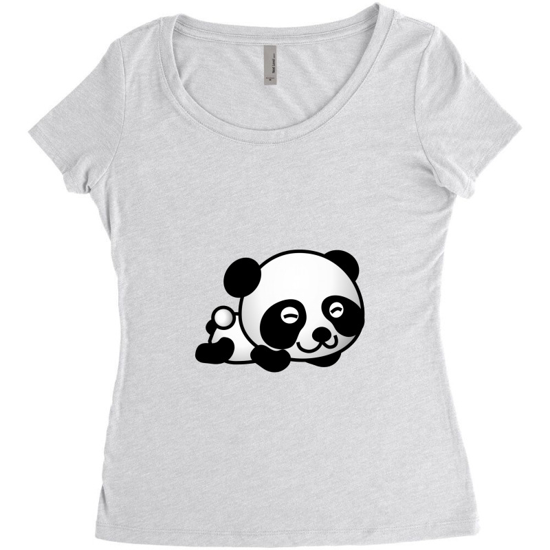 Panda Women's Triblend Scoop T-shirt | Artistshot