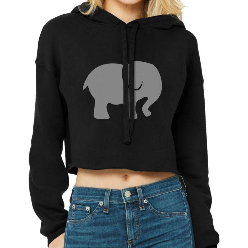 Elephant Cub Cropped Hoodie | Artistshot