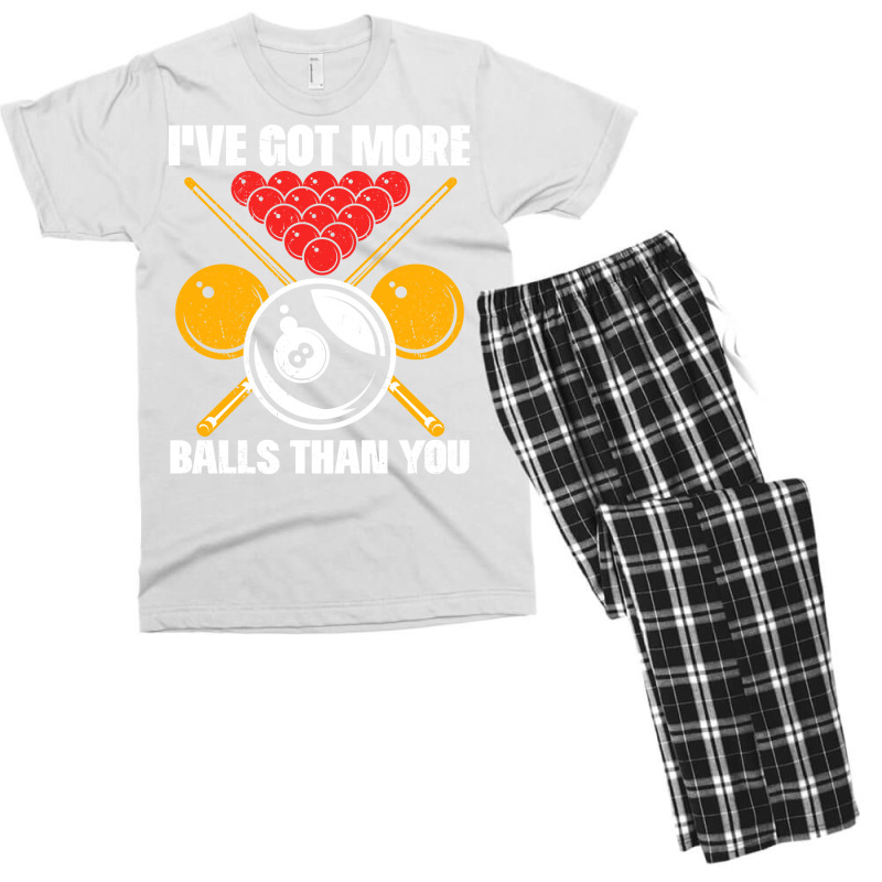 Funny Billiards Saying Design Men's T-shirt Pajama Set | Artistshot