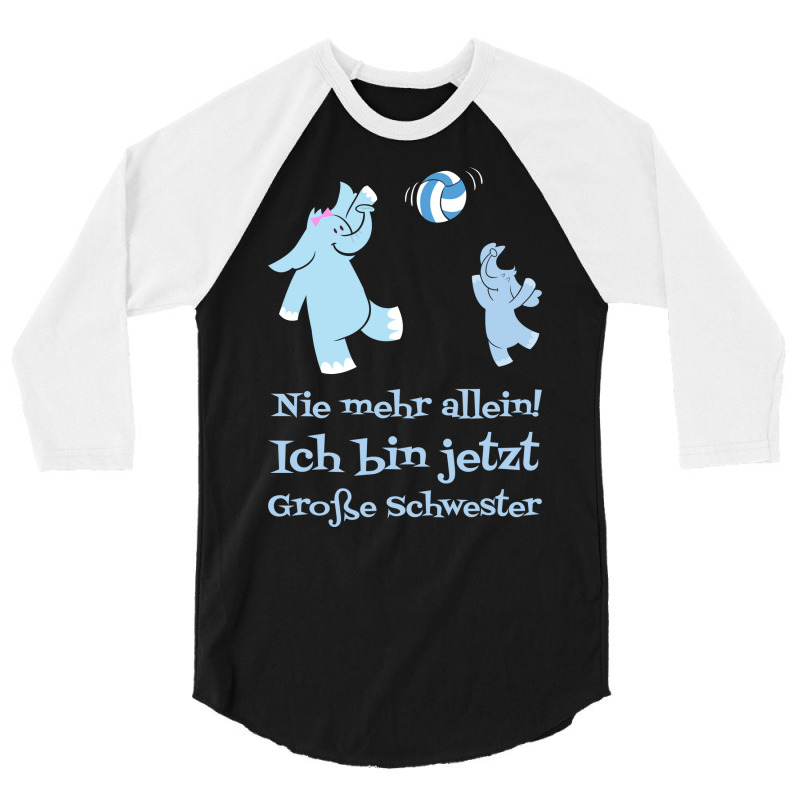 Nie Mehr Allein Ich Bin Jetzt Groe Schwester Fr Md 3/4 Sleeve Shirt | Artistshot