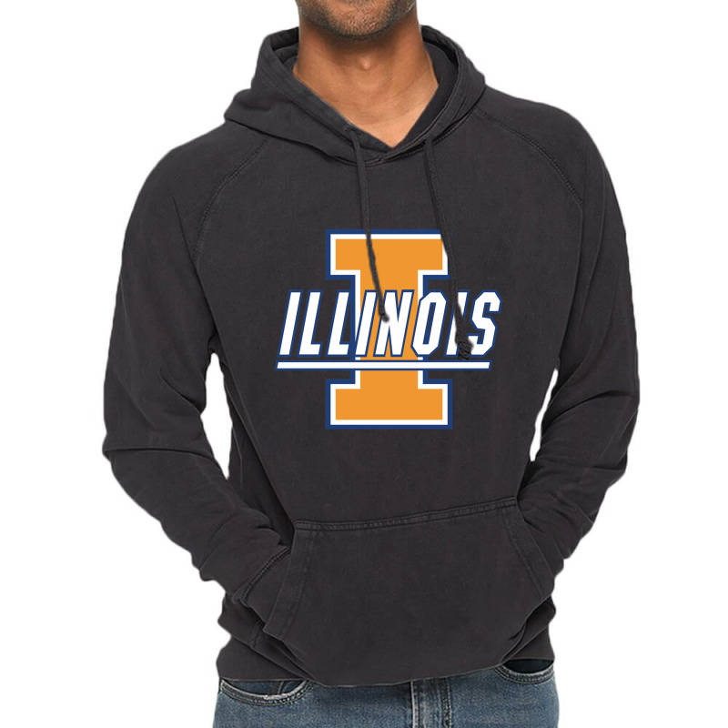 Fighting Illinois Dark Vintage Hoodie by xixi cokromolo | Artistshot